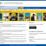 Webansicht der neuen Online-Bibliothek. Bild: SZB